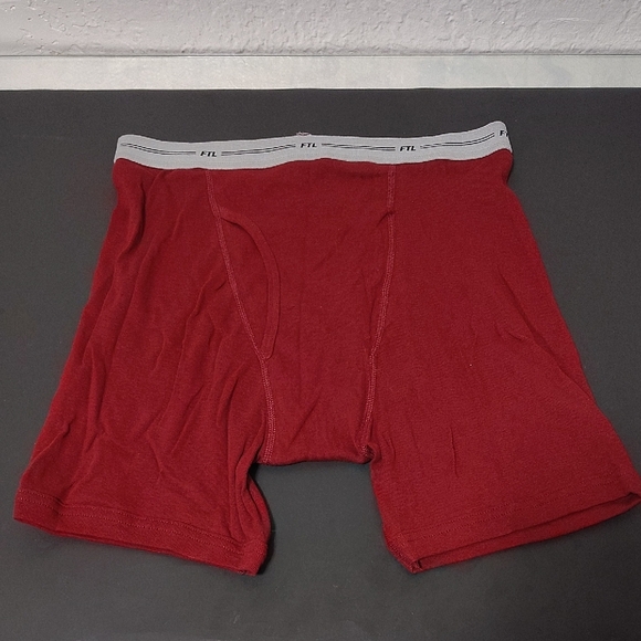 Bundle Men's Vintage Boxer Briefs - Hanes/FTL White, Black, Red. 4 Pices. - Picture 2 of 10